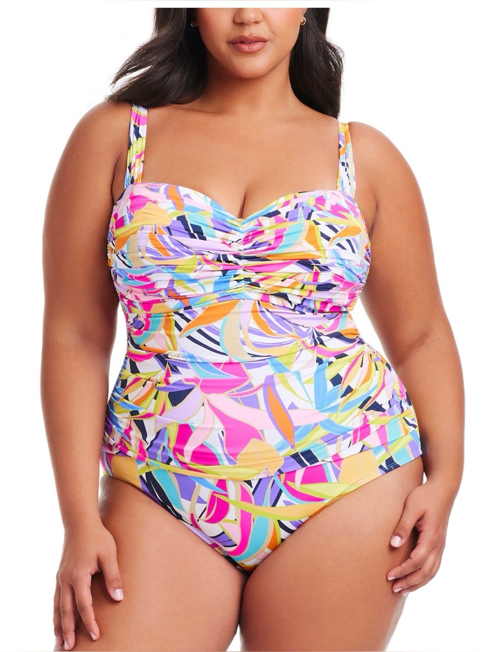 New Bleu by Rod Beattie Plus Size Living Color Swimsuit . 20W